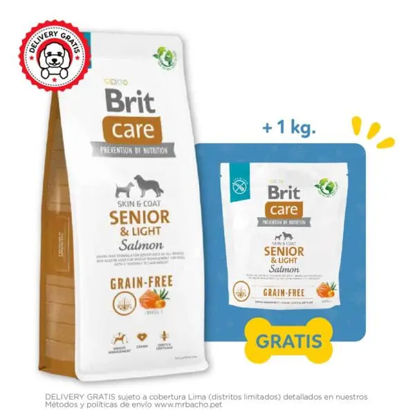 Brit Care Dog Grain-Free Senior & Light Salmon