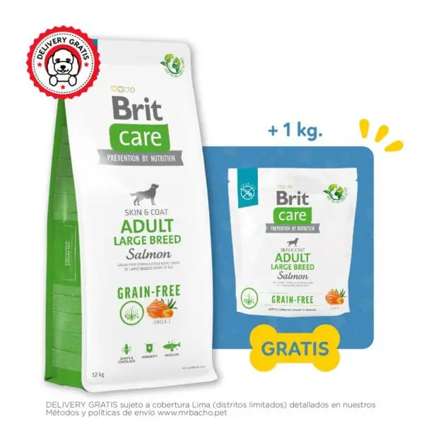 Brit Care Dog Grain-free Adult Large Breed Salmón