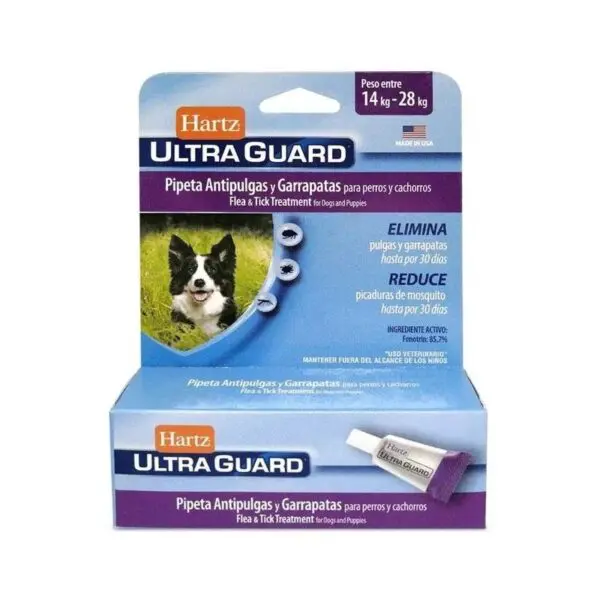 Hartz Ultra Guard Pipeta Antipulgas y Garrapata para Perros 14 - 28 Kg