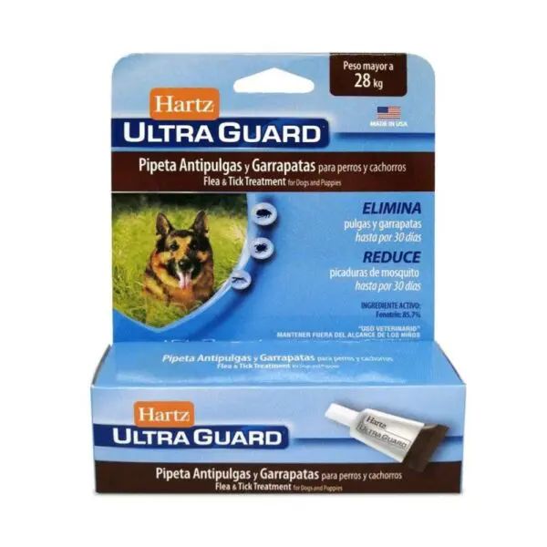 Hartz Ultra Guard Pipeta Antipulgas y Garrapatas para Perros +28 Kg