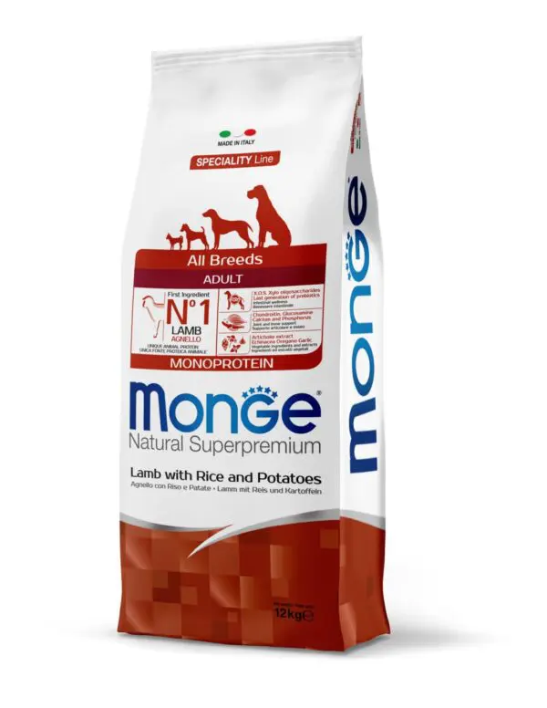 Monge Canine Adult Cordero, Arroz y Papa