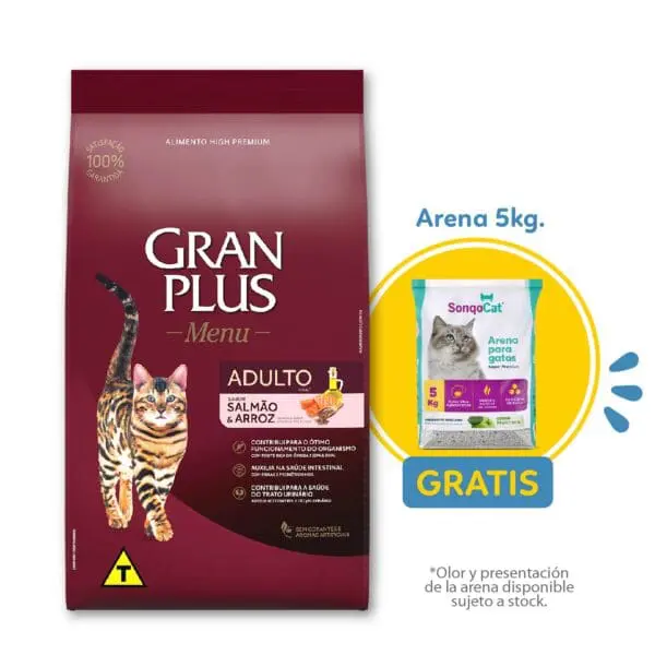 Gran Plus Gato Adulto Salmón y Arroz