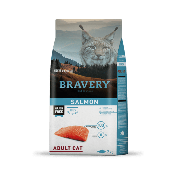 Bravery Grain-Free Adult Cat Salmón