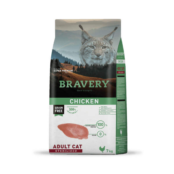 Bravery Grain-Free Adult Cat Sterilized Chicken