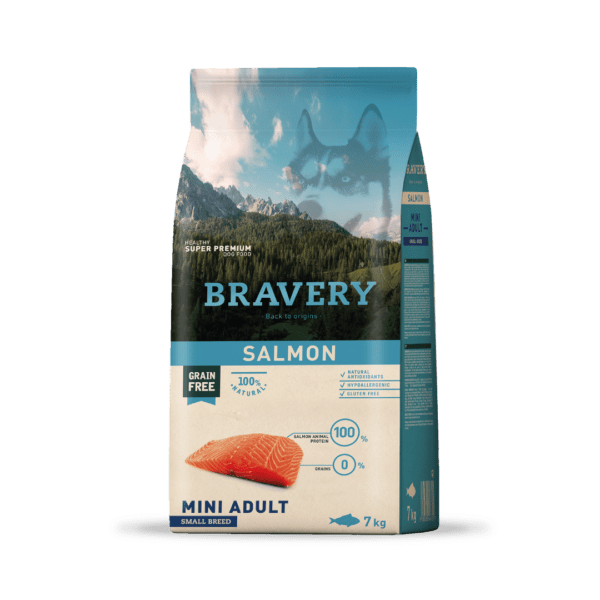 Bravery Grain-Free Dog Salmon Mini Adult Small Breeds