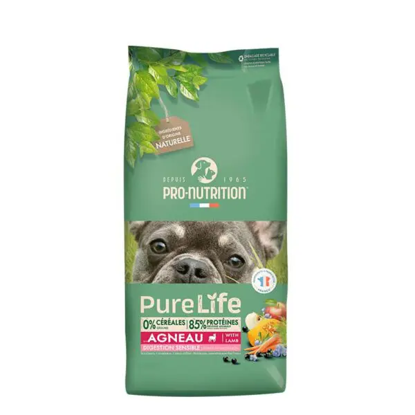 Pure Life Grain-Free Dog Digestion Sensible Lamb