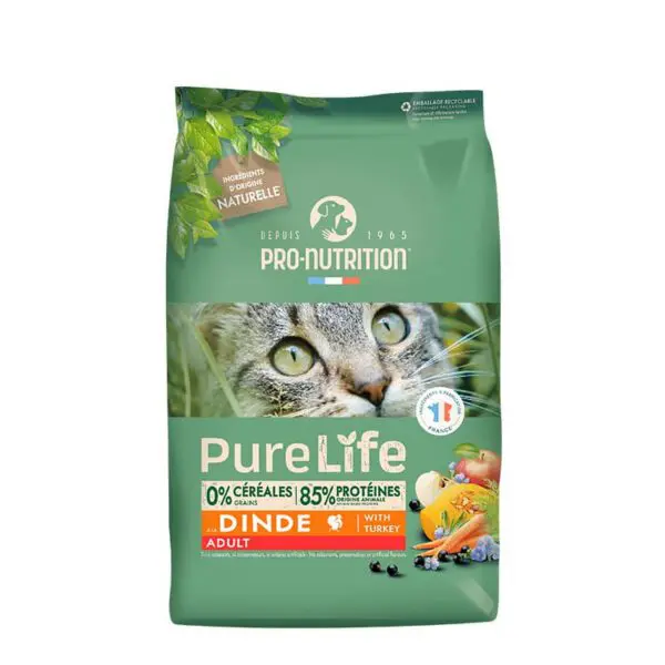 Pure Life Grain-Free Gatos Adultos Pavo