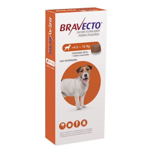 Bravecto 250mg (4.5-10kg)