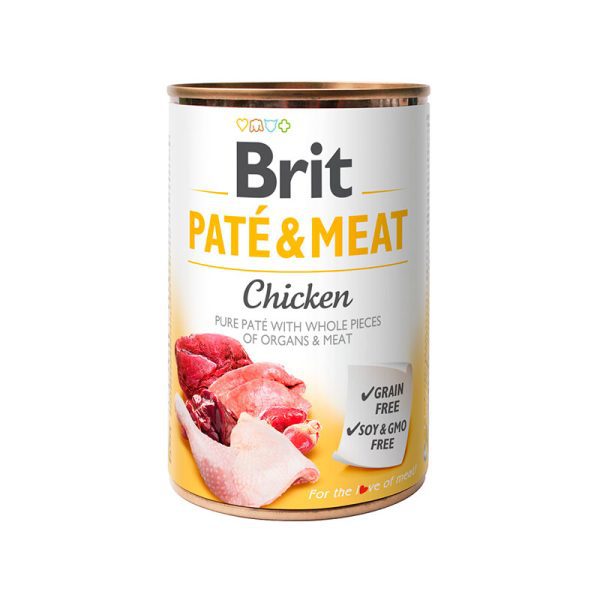 Brit Pate & Meat Chicken Lata 400gr