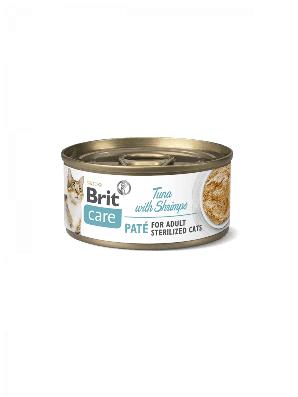 Brit Care Cat Sterilized Lata Tuna with Shrimp 70gr