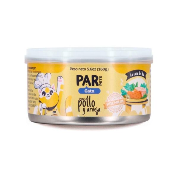 Par Pets Gato Paté de Pollo y Arveja 160Gr