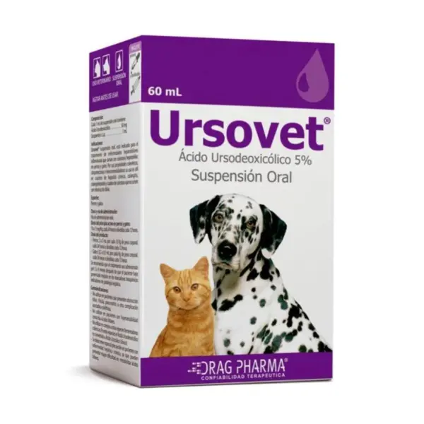 Ursovet Suspensión Oral Ácido Ursodeoxicólico 60ml