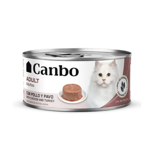 Canbo Paté Pollo y Pavo 85gr – Gatos Adultos