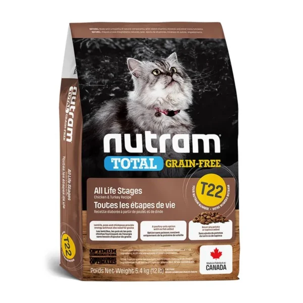 Nutram T22 All Life Stages Cat Total Grain-Free Chicken & Turkey Recipe