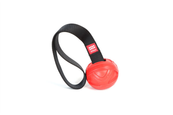 GiGwi Pelota GO FETCH roja con lanzador