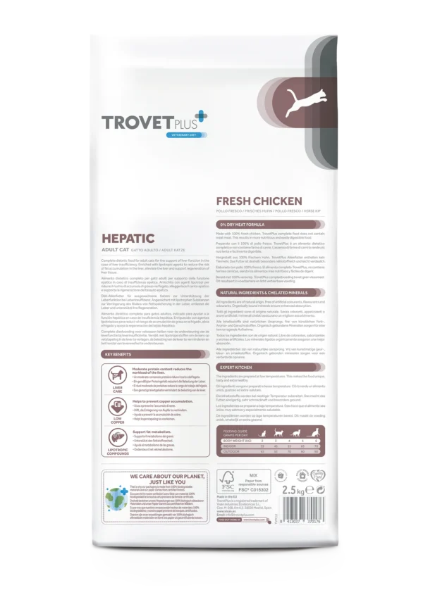 Trovet Plus Adult Cat Hepatic Fresh Chicken