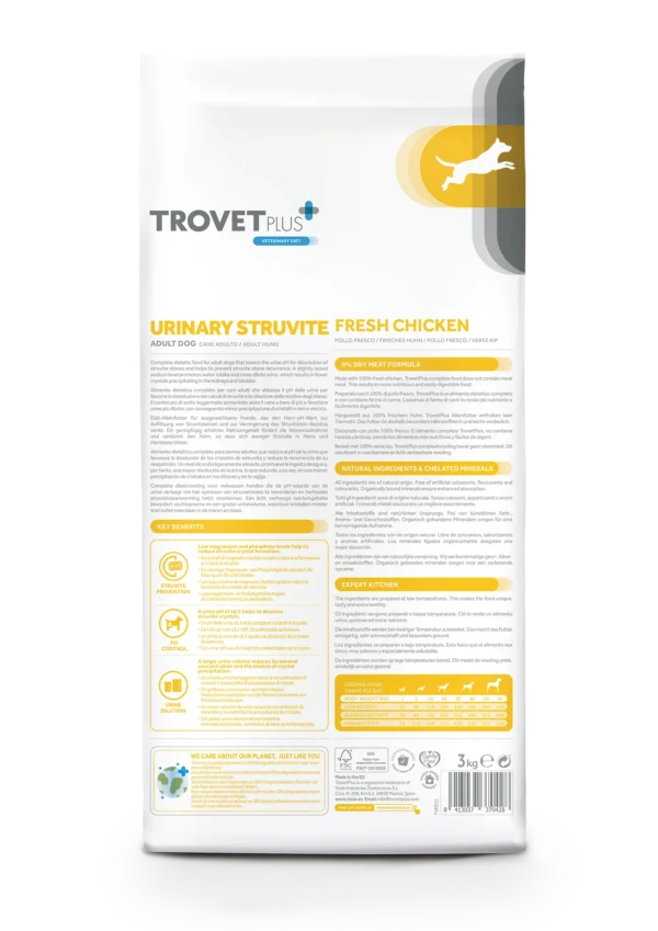 Trovet Plus Adult Dog Urinary Struvite Fresh Chicken