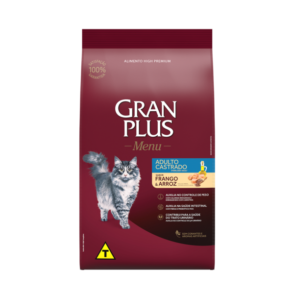 Gran Plus Gato Adulto Castrado Pollo y Arroz