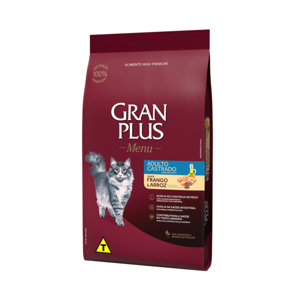 Gran Plus Gato Adulto Castrado Pollo y Arroz