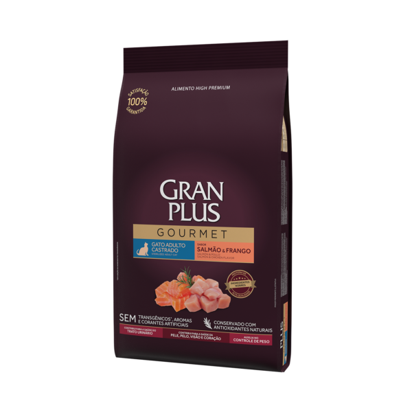 Gran Plus Gourmet Gato Castrado Salmón y Pollo