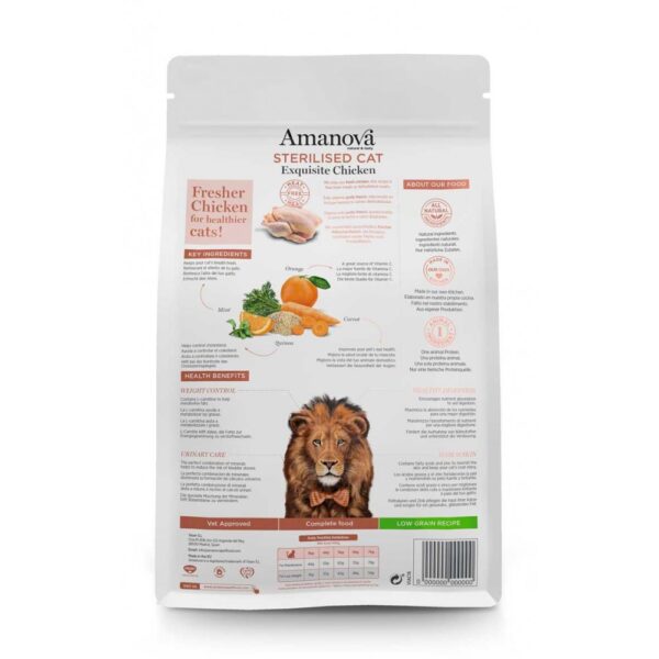 Amanova Gato Adulto Esterilizado Exquisite Chicken