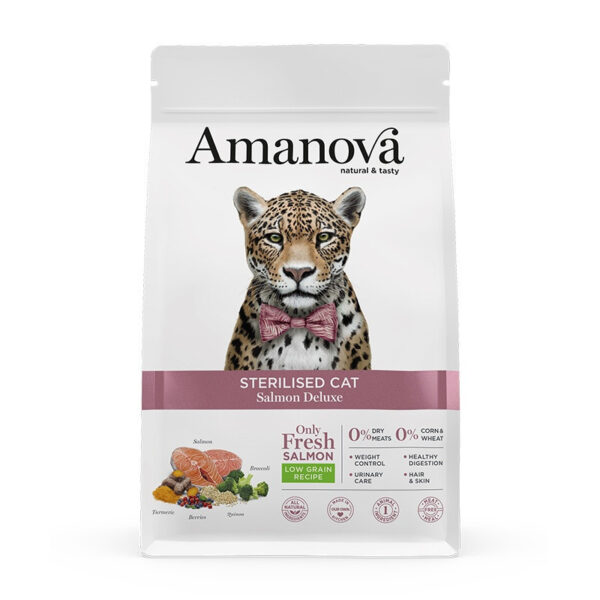 Amanova Gato Adulto Esterilizado Salmón Deluxe