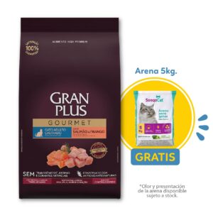 Gran Plus Gourmet Gato Adulto Castrado Salmón y Pollo