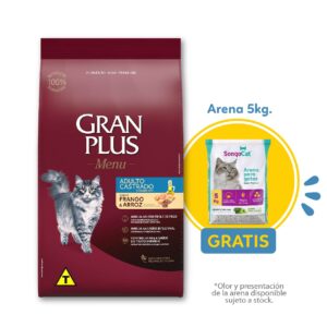 Gran Plus Gato Adulto Castrado Pollo y Arroz