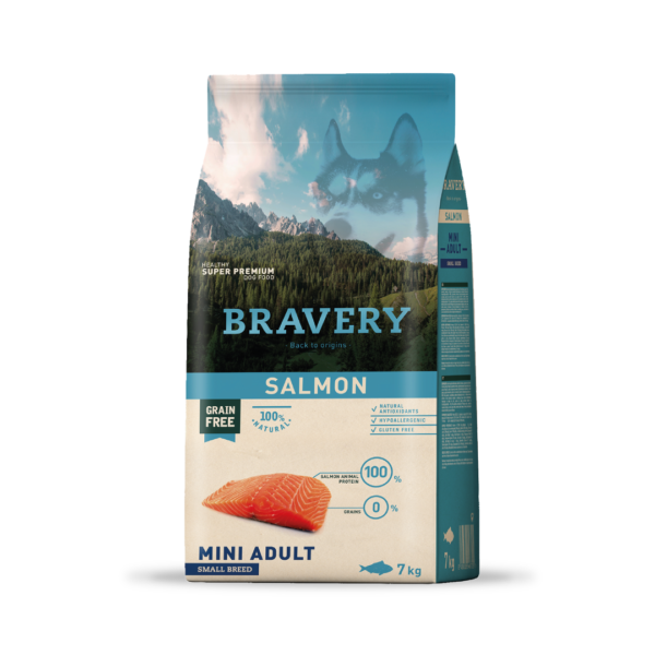 Bravery Grain-Free Dog Salmon Mini Adult Small Breeds