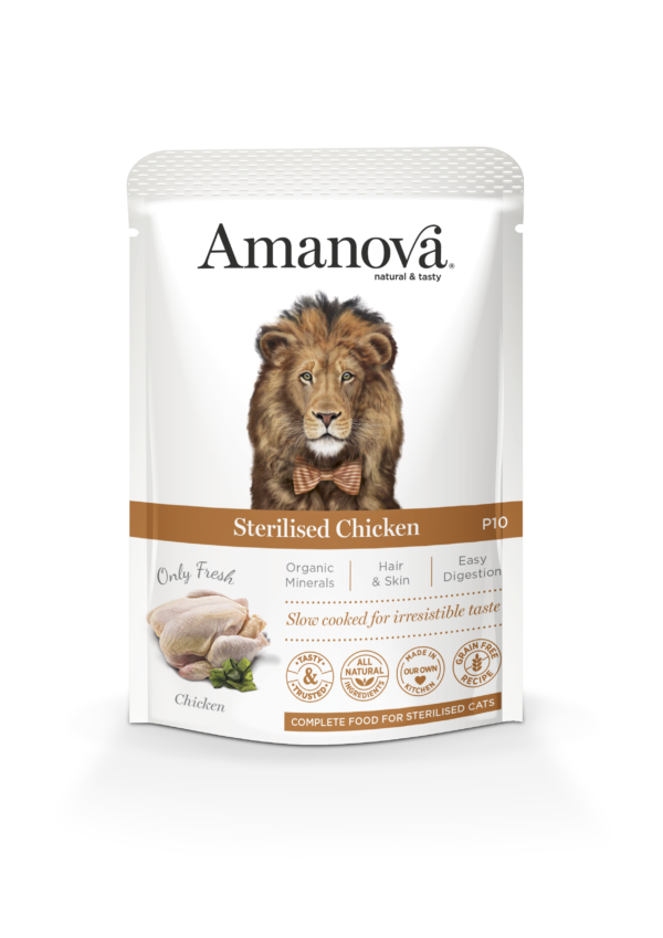 Amanova Cat Sterilised Chicken Pouch