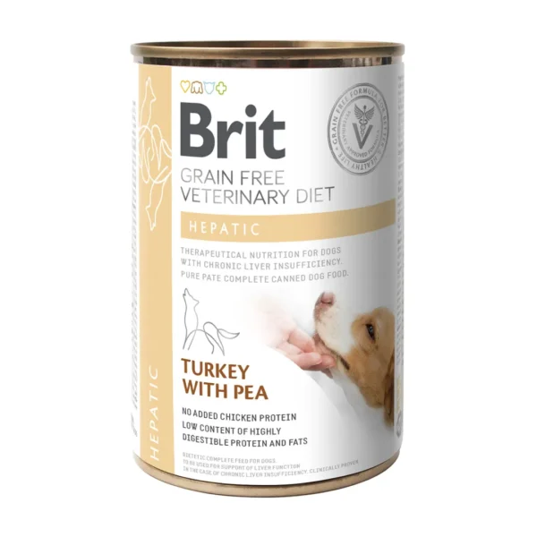 Brit Veterinary Diet Dog Grain-Free Hepatic Lata 400Gr