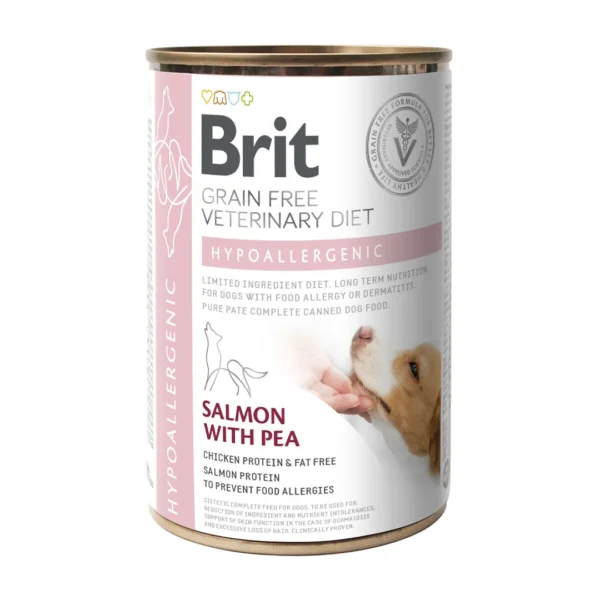 Brit Veterinary Diet Dog Grain-Free Hypoallergenic Lata 400Gr