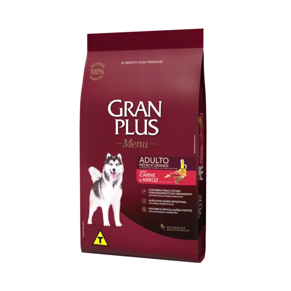 Gran Plus Menú Perro Adulto Mediano/Grande Carne y Arroz