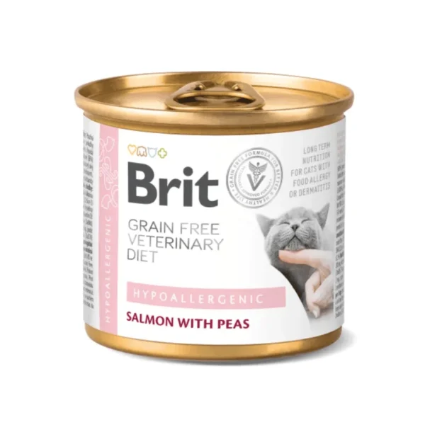 Brit Veterinary Diet Cat Grain-Free Hypoallergenic Lata