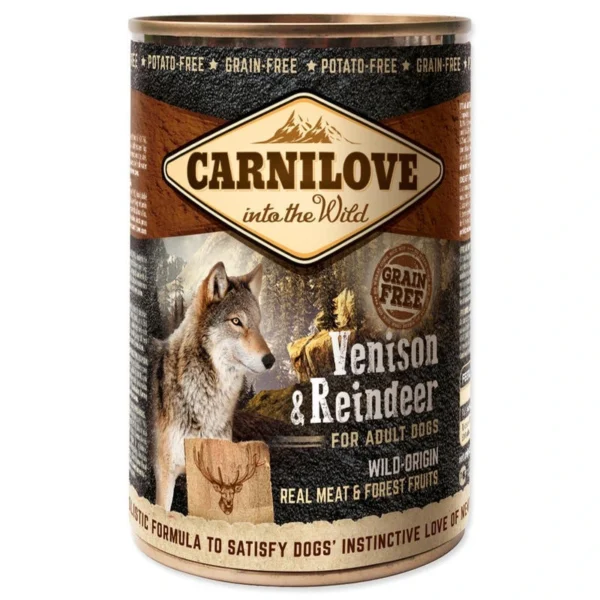 Carnilove Grain-Free Venison & Reindeer for Adult Dogs 400g