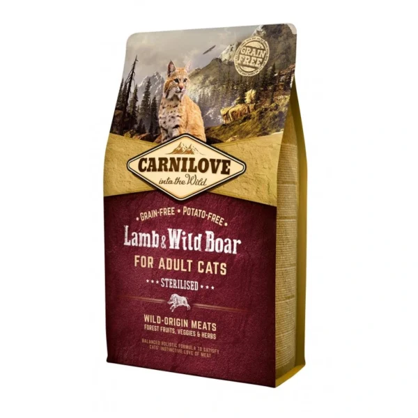 Carnilove Grain-Free Lamb & Wild Boar for Sterilised Adult Cats