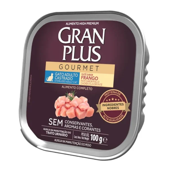 Gran Plus Gourmet Gato Adulto Esterilizado Tracto Urinario Pollo Allutray